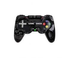 ootb 78/5975 Cendrier en polyrésine Game Over, Noir, 16 cm