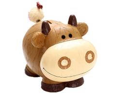 Shopps Dessin animé 9.1 en Tirelire en Forme de Vache, Fabrication Artisanale exquise, Fabrication exquise, matériau de résine respectueux de l’Environnement, idéal pour la décoration et Les Cadeaux.