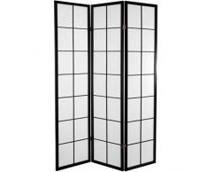 Fine Asianliving Paravent Japonais Séparateur L135xH180cm 3 Panneaux Cloison de Séparation Amovible Diviseur Oriental Asiatique Cloison de Séparation 112-508