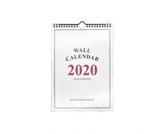 szlsl88 Calendrier 2020, Calendrier de Dessin à la Main avec Calendrier Quotidien, Calendrier Mural mensuel