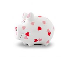 KCG Tirelire en forme de cochon Blanc Petit format