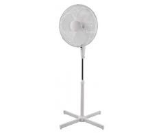 Venga! Ventilateur sur Pied Oscillant, Diamètre 40 cm, Hauteur Réglable, Tête Inclinable, 3 Vitesses, 50 W, Blanc, VG VT 3000