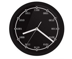 guyuell Code Binaire Horloge Murale décorative avec rétroéclairage LED Math Chiffres équation LED enseigne au néon Horloge Murale Enseignants Cadeaux éducatifs