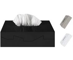 Spirella Collection Silhouette, boîte de Mouchoirs 24,8 x 12,8 x 8 cm, ABS, Noir, 24.8 x 12.8 x 8 cm