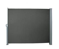 Paravent Extérieur Rétractable pour Jardin, Balcon, Terrasse - Taille et Couleur au Choix 160x300cm, 180x300cm, 200x300cm - Auvent Store latéral, Brise-Vue, Abri Soleil