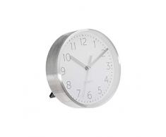 Atmosphera - Pendule à Poser silencieuse en Aluminium D 15 cm