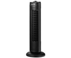 COSTWAY Ventilateur Colonne Tour Silencieux 45W Sans Lames avec Fonction d’Oscillation Activable à 60°et Hauteur 70,5CM 3 Niveaux de Vitesse Moteur en Cuivre,Noir pour Chambre,Bureau