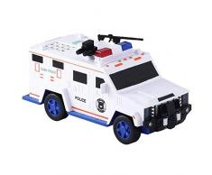 Fanville Tirelire Smart Music Mot de Passe Billet De Voiture Jouet Tirelire avec La Lumière Électronique Sauver Jouet De Voiture Cadeaux De Noël