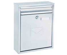 Rottner Como Boîte aux lettres double accès en acier Argent