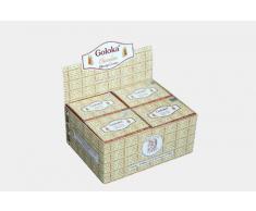 Goloka Lot de 12 boîtes de cônes d'encens Senteur chandan