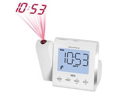 AEG MRC 4122 Radio F radio-réveil avec projection blanc