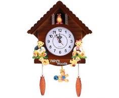 Basage RéTro Vintage en Bois Coucou Horloges Artisanat Sculpture Salon Horloge Murale Swing Minuterie RéVeils IntéRieurs DéCoration Outils