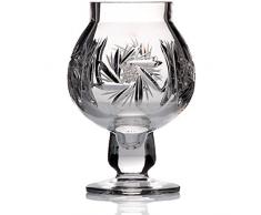 Vase, cristal vase, Collection "LINA", 15 cm, faits main, transparent (GERMAN CRYSTAL powered by CRISTALICA)