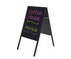 Bi-Office Tableau chevalet de trottoir 1200 x 600 mm Noir