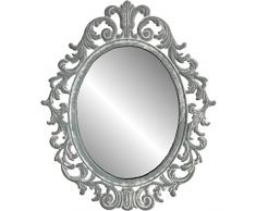 chemin_de_campagne Style Ancien Miroir Mural de Charme Gris 33 cm