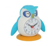 Eichmüller 9848-01 Réveil analogique pour Enfant avec Alarme Snooze et lumière Bleu