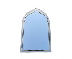 ARTIGIANATO VULCANO Miroir marocain en métal martelé à la Main 49,5 x H 80 cm