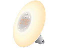 Philips Eveil Lumière - HF3505/01 - Simulateur daube avec lampe LED (10 réglages) et interface tactile - Blanc