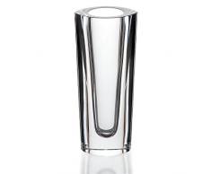 Vase, vase de cristal, collection "STARLIGHT", 18 cm, transparent (GERMAN CRYSTAL powered by CRISTALICA)
