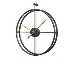 Gettesy 52CM Horloge Murale Geante Metal Horloge Murale Silencieuse Horloge Murale Design Vintage Pendule Murales pour Cuisine, Salon