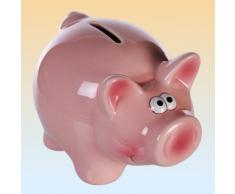 Out of the blue 101640 Tirelire Cochon, CÃ¨ramique, Rose, 1 piÃ¨ce