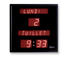 Orium 11561 Horloge à date digitale Plastique/Verre Noir 28 x 28 x 4,2 cm