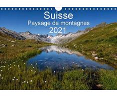 Suisse - Paysage de montagnes 2021 (Calendrier mural 2021 DIN A4 horizontal): Un voyage à travers toutes les saisons en Suisse (Calendrier mensuel, 14 Pages )