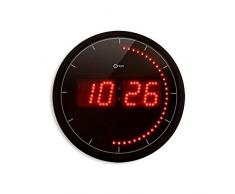 Orium 11454 Horloge LED Ronde Noir Diamètre 30 cm