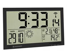 Bresser MyTime Horloge murale météo Jumbo LCD, noir
