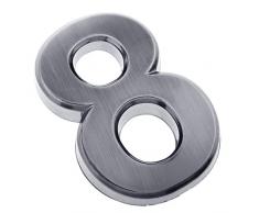 FLAMEER Autocollants Autocollants De Plaque De Signe Dadresse De Numéro De Maison Stickers De Maison Pour La Boîte Aux Lettres De Condo Hôtel Appartement Arg - Numéro 8