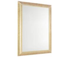 GaviaStore Miroir Mural Moderne de la Plus Haute qualité - Elise Or - 70x50 cm - ameublement Art déco Salon Mur Chambre Salle Bain Cuisine entrée Décoration Maison