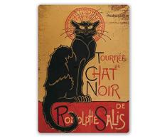 Chat Noir Intéressant Affiche Unique Mur Décoration Ancien Style Métal Panneaux Rétro Le Fer La Peinture pour Pub Garage Bar Jeu Pièce