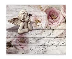 murando Papier peint intissé 400x280 cm Décoration Murale XXL Poster Tableaux Muraux Tapisserie Photo Trompe loeil ange Rose f-A-0313-a-a