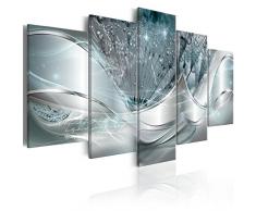 murando Impression sur Toile intissee Abstrait Fleurs 200x100 cm 5 Parties Tableau Tableaux Decoration Murale Photo Image Artistique Photographie Graphique Pissenlit a-C-0087-b-o