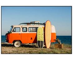 Panorama® Poster Surf Van 30 x 21 cm | Imprimée sur Poster de Grande qualité | Tableau Nature | Poster Paysage Zen | Moderne Art pour la Maison | Décoration Murale | Poster Art