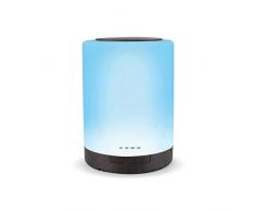 NEWKBO Diffuseur Dhuiles Essentielles 300ml Humidificateurs Ultrasoniques à Brume Fraîche Daromathérapie Minuterie et Commutateur de Sécurité à Arrêt Automatique, 7 Couleurs de DEL (Sombre)