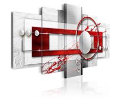 murando - Impression sur toile - 100x50 cm - 5 pieces - Image sur toile - Images - Photo - Tableau - motif moderne - Décoration - tendu sur chassis - abstraction abstrait a-A-0140-b-n