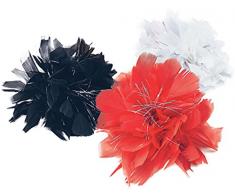Bristol Novelty Ba760 a Pince à cheveux Rouge en plumes et guirlandes, taille unique