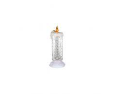 GRANDE BOUGIE LUMINEUSE PAILLETE CHANGE DE COULEUR NOEL