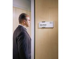 Durable 480023 Info Sign Plaque de Porte et de Signalisation Matériau Aluminium Massif pour Insertions Format Titre 149 x 52,5 mm