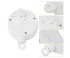 Fdit Boîte à Musique Électrique Rotative Musical Boîte Enfants Lit Suspendu Cloche Électrique avec Doux Chansons Mouvement Literie Jouet Sommeil