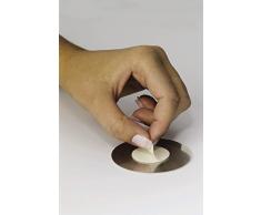 Durable 491123 Plaque d'Information Pictogramme Rond 83 mm en Acier Brossé Inoxydable Zone Non Fumeur