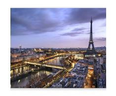 murando Papier peint intissé Paris 350x256 cm Décoration Murale XXL Poster Tableaux Muraux Tapisserie Photo Trompe l'oeil Ville City Eiffel Tower d-B-0207-a-b