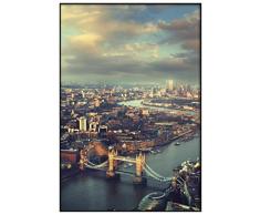 Panorama® Poster Tower Bridge Londres 21 x 30 cm | Imprimée sur Poster de Grande qualité | Poster Ville | Poster Moderne pour la Maison | Décoration Murale Vintage | Tableau de Photos
