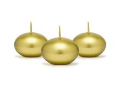 Générique - Lot DE 10 Bougie Flottante Or 4cm - 2h dautonomie - Décoration Mariage Fête-362