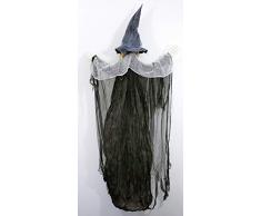 Das Kostümland Sorcière d'horreur effrayante Halloween Déco - 170 cm - Décoration de fête à Suspendre Fantômes