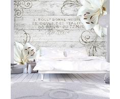 Papier peint intissé 300x210 - 3 couleurs au choix - Top vente - Papier peint - Tableaux muraux déco XXL - bois fleurs b-A-0170-a-b