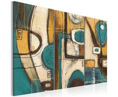 murando Tableau Acoustique Abstrait 120x80 cm Impression sur Toile Image Photo Toile intisse 3 Pieces Tableaux murals Absorption Acoustique Tableau Decoration Murale 93178
