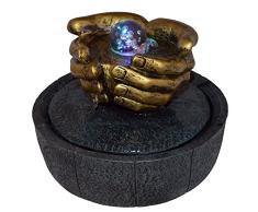 ZenLight LHASSA Fontaine dIntérieur, Marron Foncé