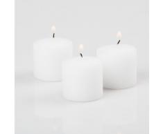 Quick Candles Lot de 72 Bougies votives 10 Heures Blanc Non parfumées